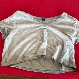 Target Gray Crop T-Shirt Relaxed Fit